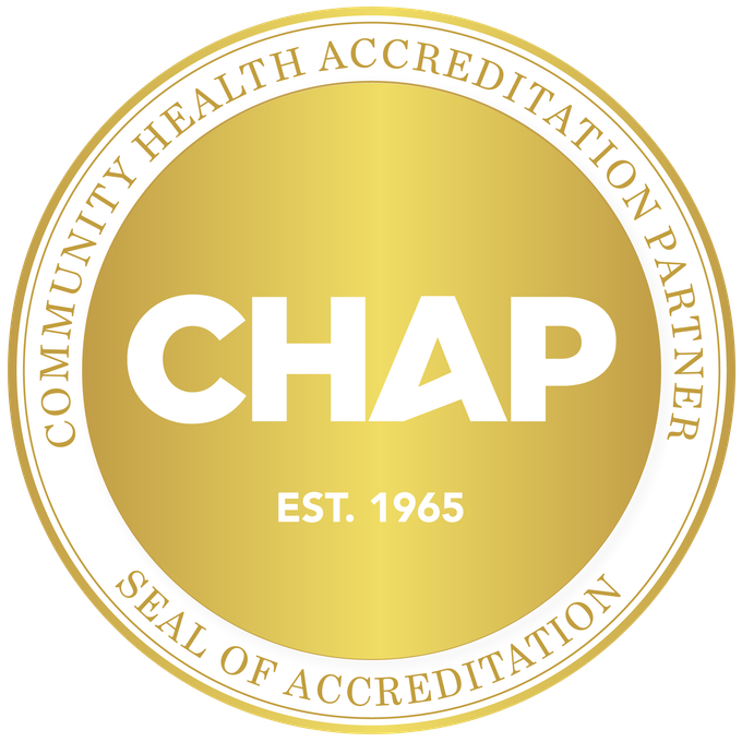 Accredited by the Community Health Accreditation Partner (CHAP)