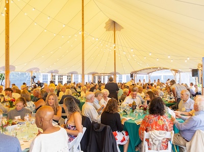 summer soiree tent at farm neck