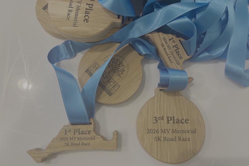 5K wooden race medals