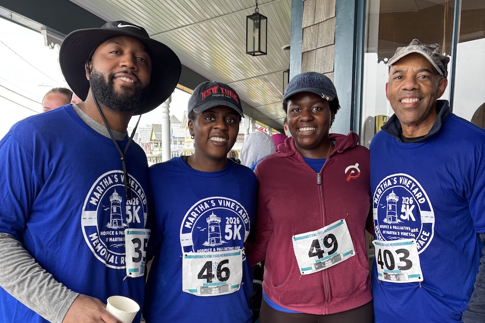 group of runners on the porch at summercamp
